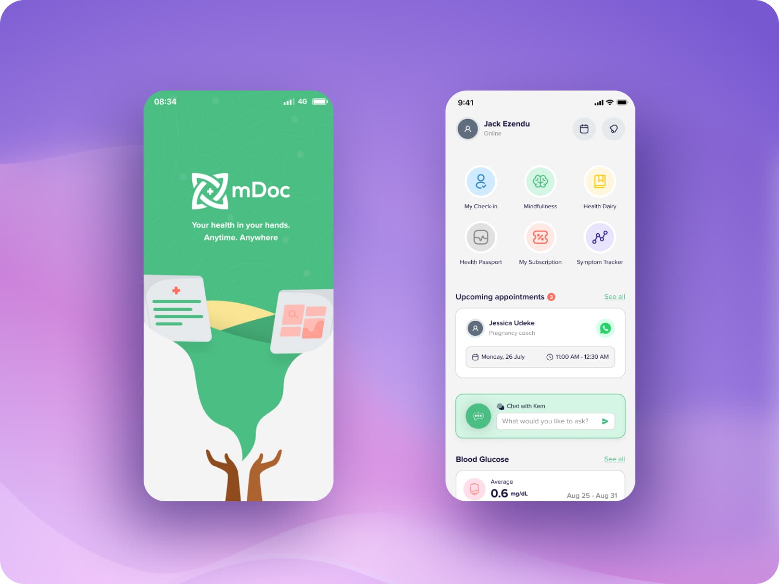 mDoc - Healthcare Mobile App